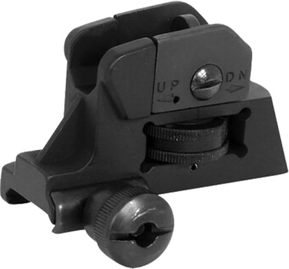 NcStar MARDRS AR15 Rear A2 Backup Iron Sight Black Dual Aperture For AR-15