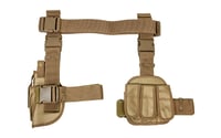 NCSTAR DROP LEG HOLSTER MAG HLDR TAN