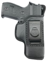 Tagua TWHS330 The Weightless 4-In-1 IWB/OWB Black Ecoleather Belt Clip Fits Most Double Stack Compacts Right Hand