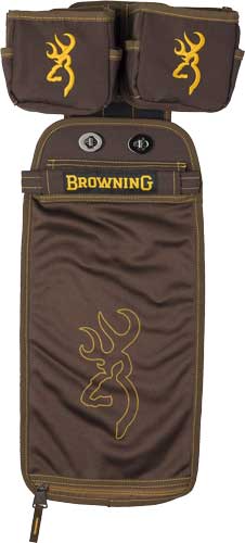 Browning 125188 Comp Series Shell Pouch Brown Water-Resistant Polyester, Shell Pouch & Box Carriers, Molle & Belt Clip