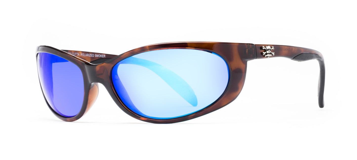 Calcutta SK1BMTORT Smoker Sunglasses Tortoise/Blue Mirror