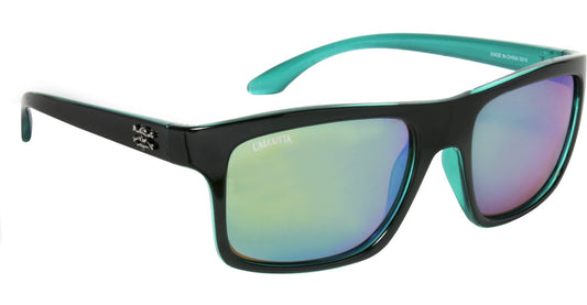 Calcutta RT1GM Rip Tide Sunglasses Black Frame GreenMirror Lens