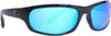 Calcutta SH2BM Steelhead Sunglasses Shiny Black Frame Blue Mirror Lens