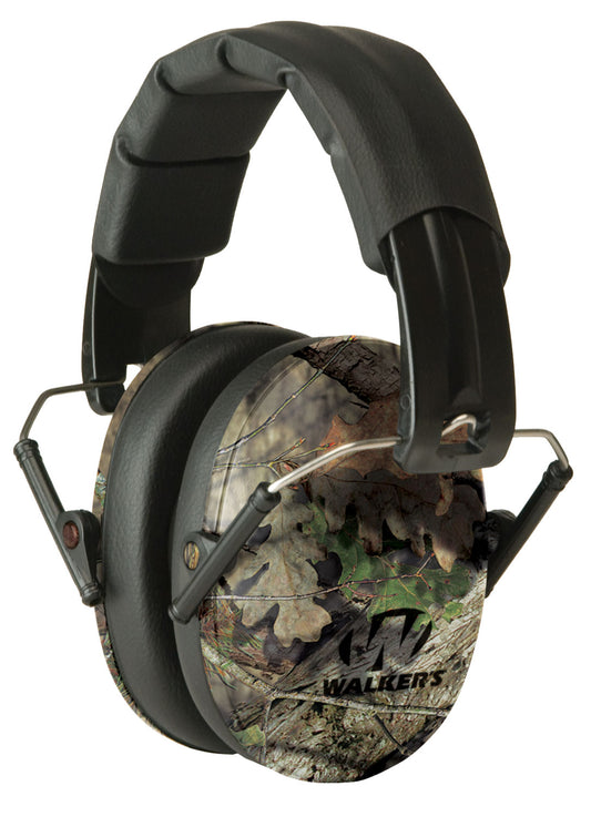 Walkers GWPFPM1CMO Pro Low Profile Passive Muff 22 DB Over The Head Mossy Oak/Black Polymer