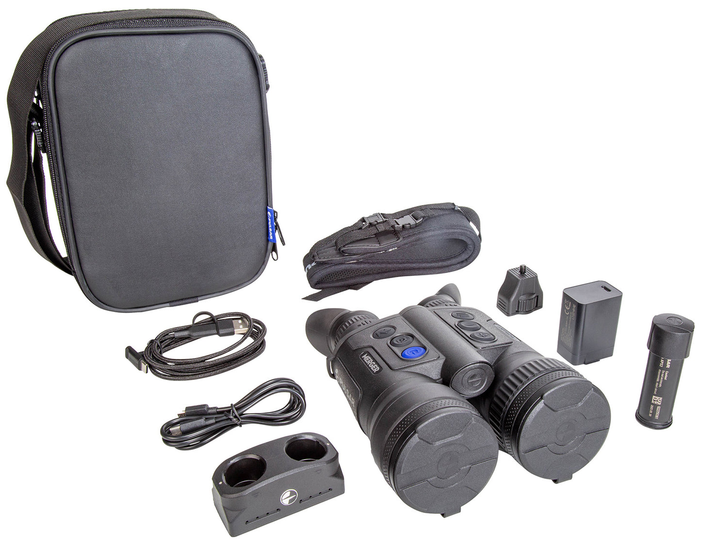 Pulsar PL77481 Merger LRF XL50 Thermal Binocular Black 2.5-20x50mm Features Laser Rangefinder