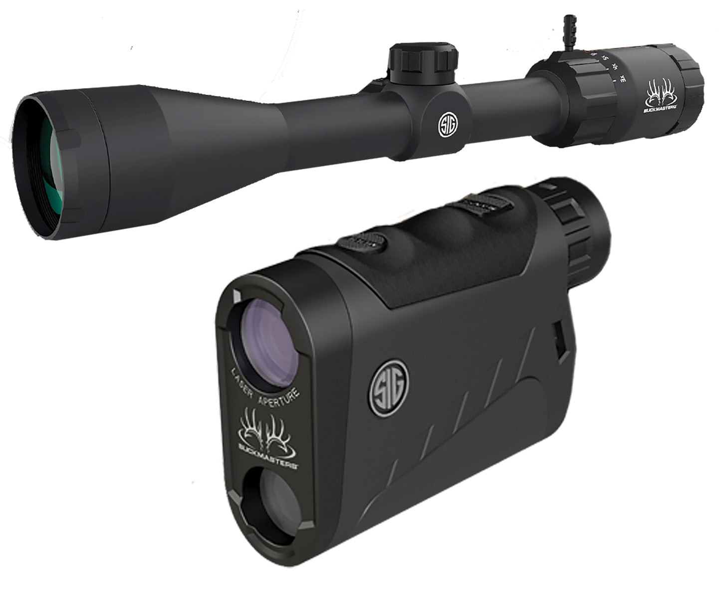 Sig Sauer Electro-Optics SOK15BM03 Buckmasters Combo Kit Black Anodized 3-12x44mm 1" Tube BDC Reticle Features Buckmaster Scope/Buckmaster 1500 Rangefinder