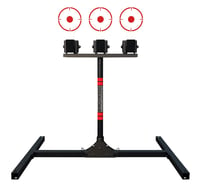 Birchwood Casey 3TPR 3 Spring Loaded Self Resting Targets Plate Rack Black/Red AR500 Steel 0.37" Thick Standing