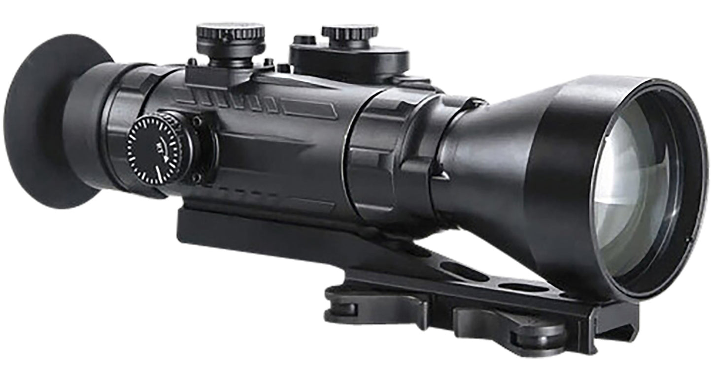 AGM Global Vision 15WP4423474111 Wolverine Pro-4 3APW Night Vision Rifle Scope Matte Black 4x70mm Gen 3 Auto-Gated White Phosphor Illuminated Red Chevron W/Ballistic Drop Reticle