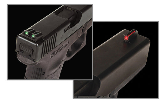 TruGlo TG131K Fiber-Optic Black | Red Fiber Optic Front Sight Green Fiber Optic Rear Sight