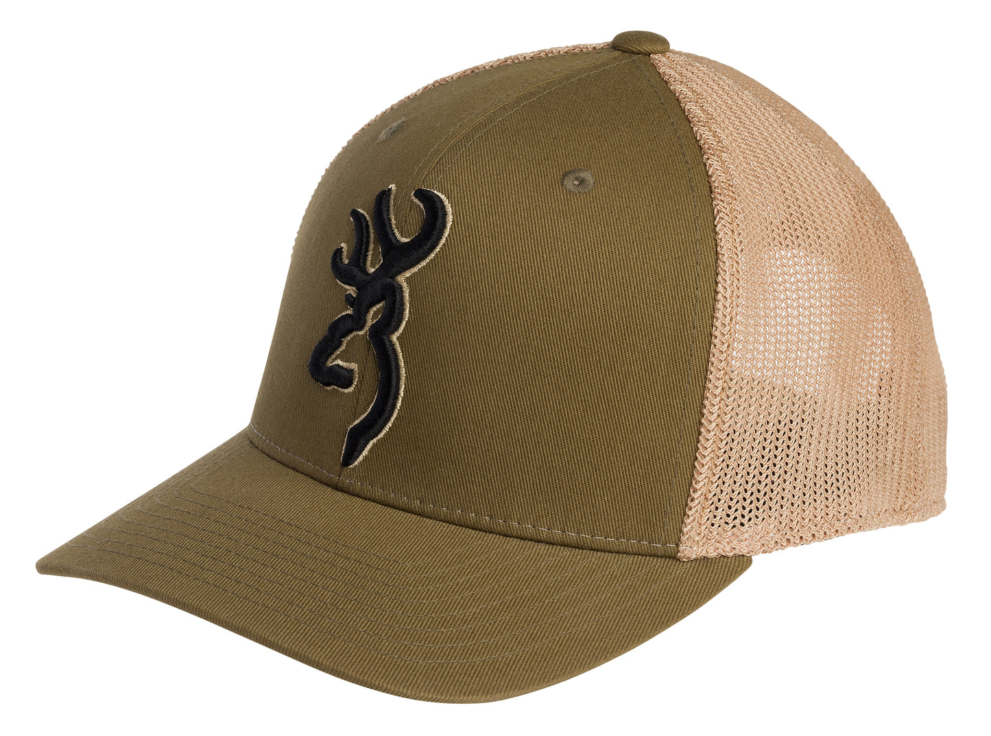 Browning 308110641 Cap Bloodline Loden Mesh Back Flex Fit W/Snap