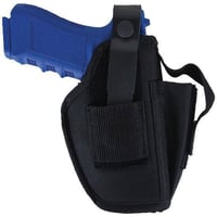 Allen 44505 Ambidextrous Belt Holster, Flap Closure, W/Mag Pouch