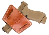 1791 Gunleather UIWCBRA UIW IWB/OWB Classic Brown Leather Belt Clip Fits Most Small-Mid Frame Autos Ambidextrous