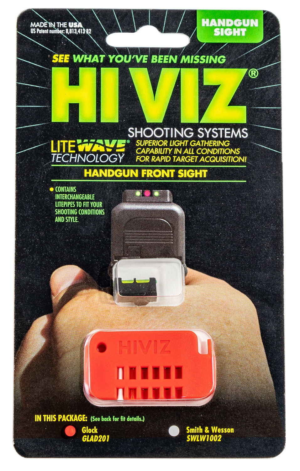 HIVIZ TARGET INTER FRNT FOR GLOCK