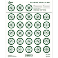 EZ-Aim 15582 Official IBS Rimfire Target Non-Adhesive White/Green 25 Pack