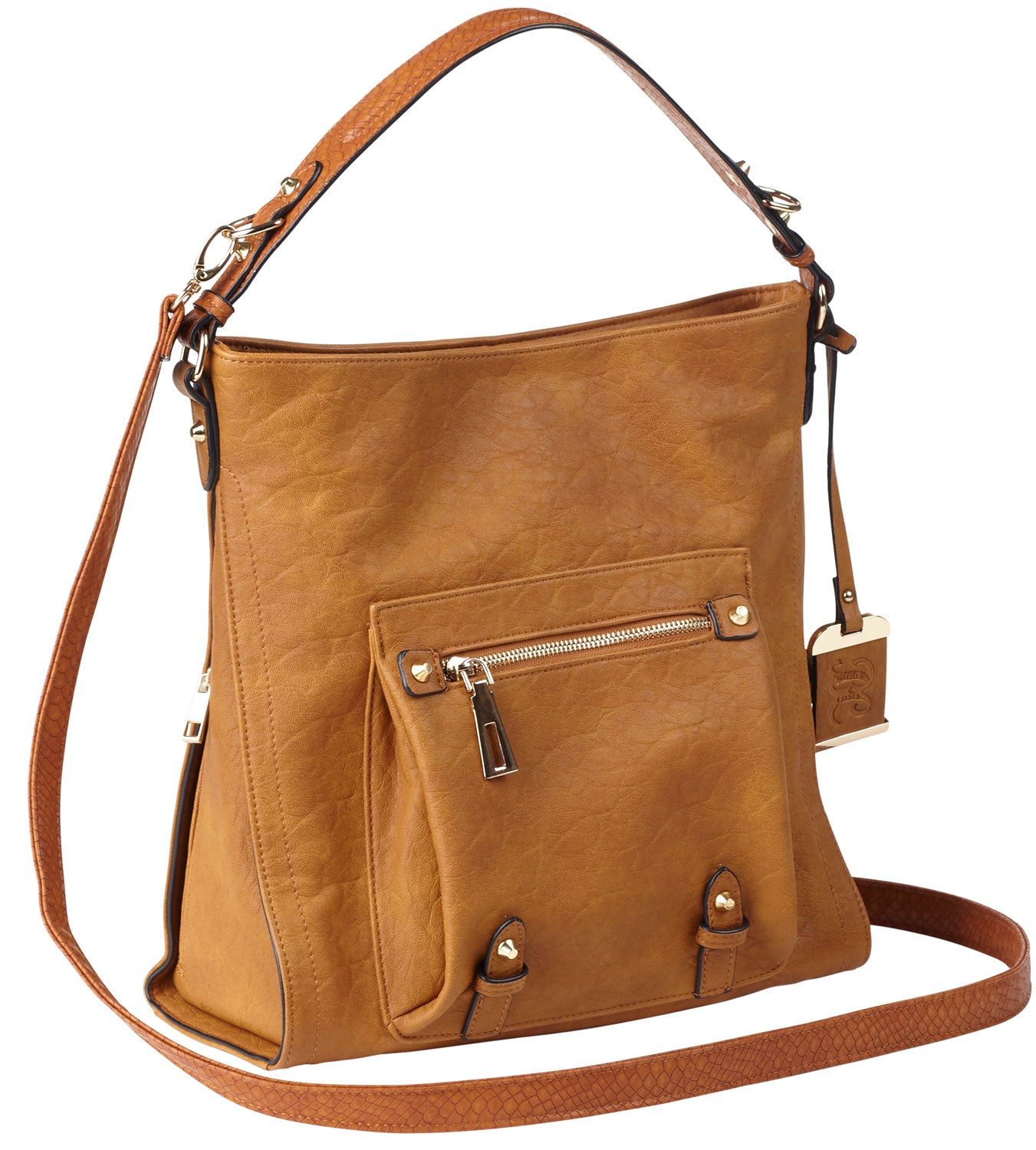 BULLDOG HOBO ANNA PURSE COGNAC