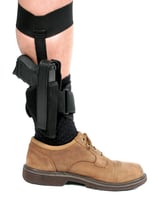 Blackhawk 40AH12BKR Ankle Size 12 Black Cordura Velcro Compatible W/Glock 26/27/33 Right Hand