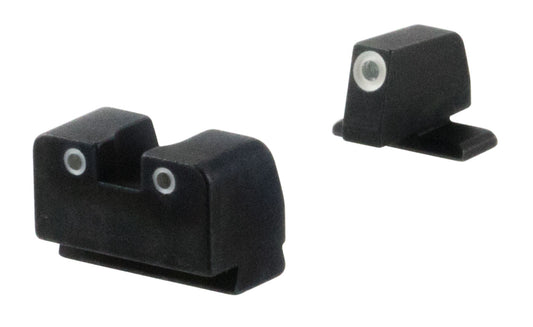 AmeriGlo XD181 Optic Compatible Sight Set For Springfield Armory XD Black | Tall Green Tritium With White Outline Front Sight Tall Green Tritium With White Outline Rear Sight