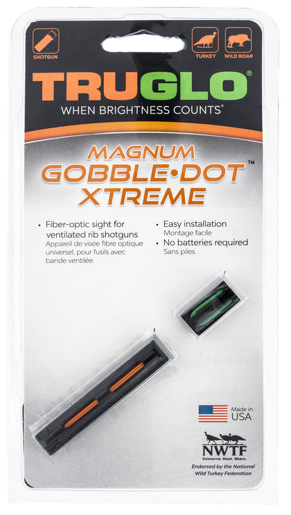 TRUGLO TG942XA Magnum Gobble-Dot Xtreme Shotgun Sight Set, Magnetic