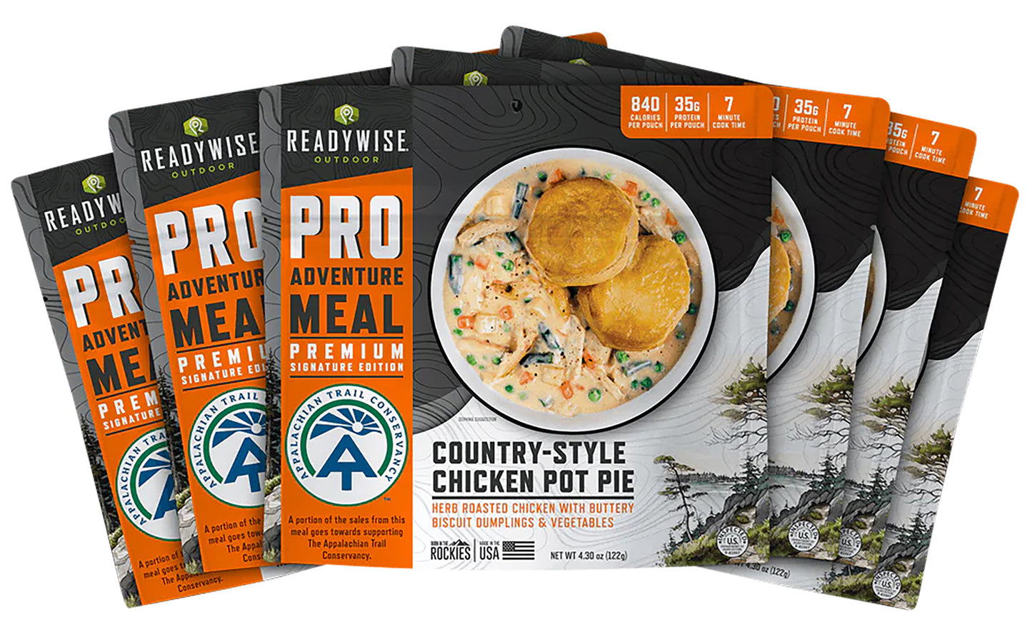 Wise Foods RW05195 Outdoor Food Kit Chicken Pot Pie 6 Pack