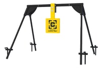 Caldwell 1187590 Swinging Rifle Black/Yellow AR500 Steel Hanging Standing Includes Ground Stakes