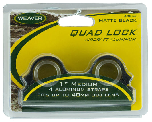 WEAVER QUAD LOCK RNGS 1" HI MBLK