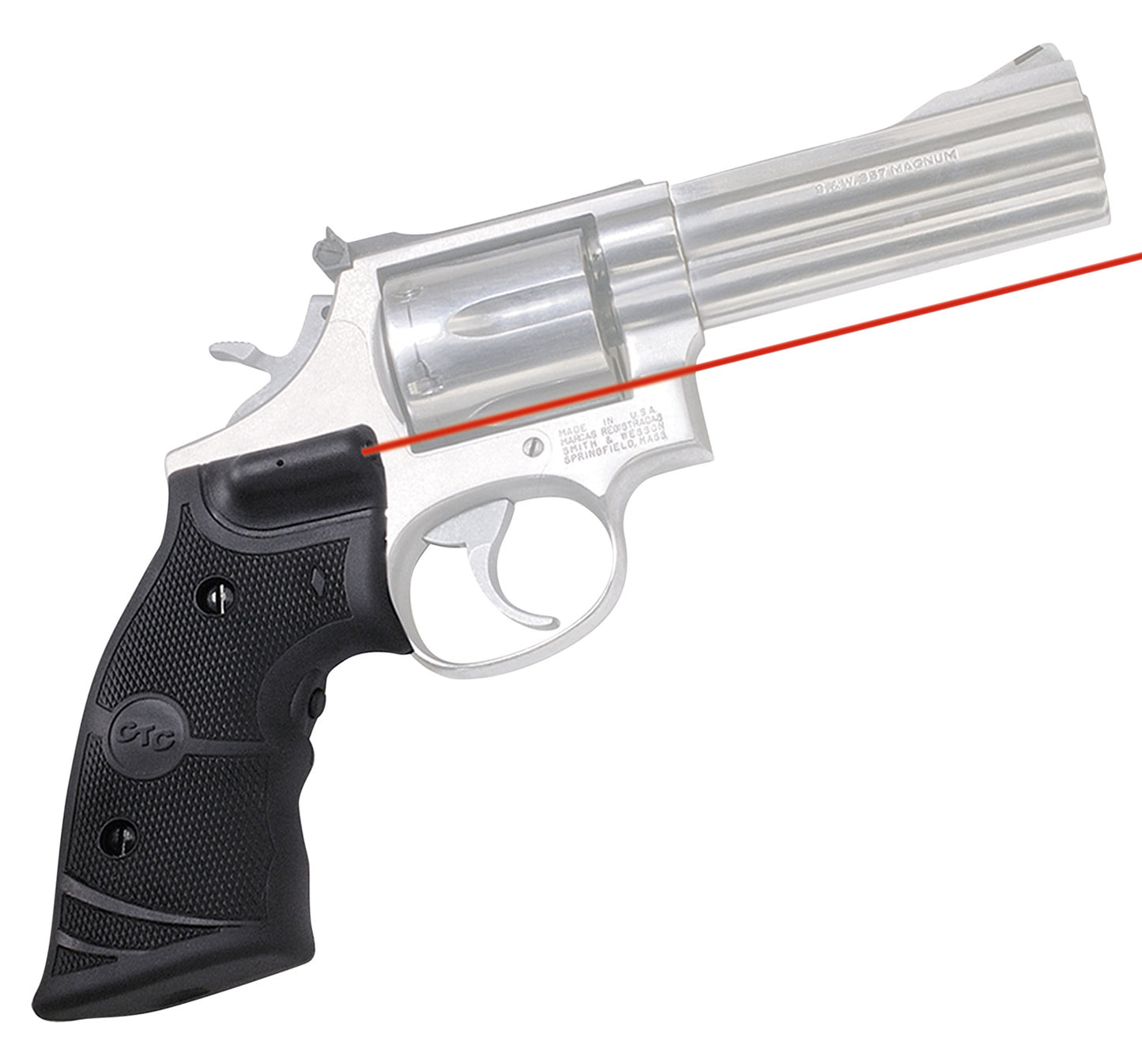 CTC LASERGRIP S&W K/L ROUND RBR WRP