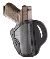 1791 Gunleather CFBH21SBLR BH2.1 OWB Size 2.1 Stealth Black Carbon Fiber/Leather Belt Slide Compatible W/ Glock 17 Compatible W/ S&W M&P Shield Compatible W/ Springfield XD Right Hand