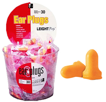 Howard Leight R-LPF-1-TO Max Lite Ear Plugs 30 DB In The Ear Orange Foam For Adults 100 Pair (Sold As Tub)