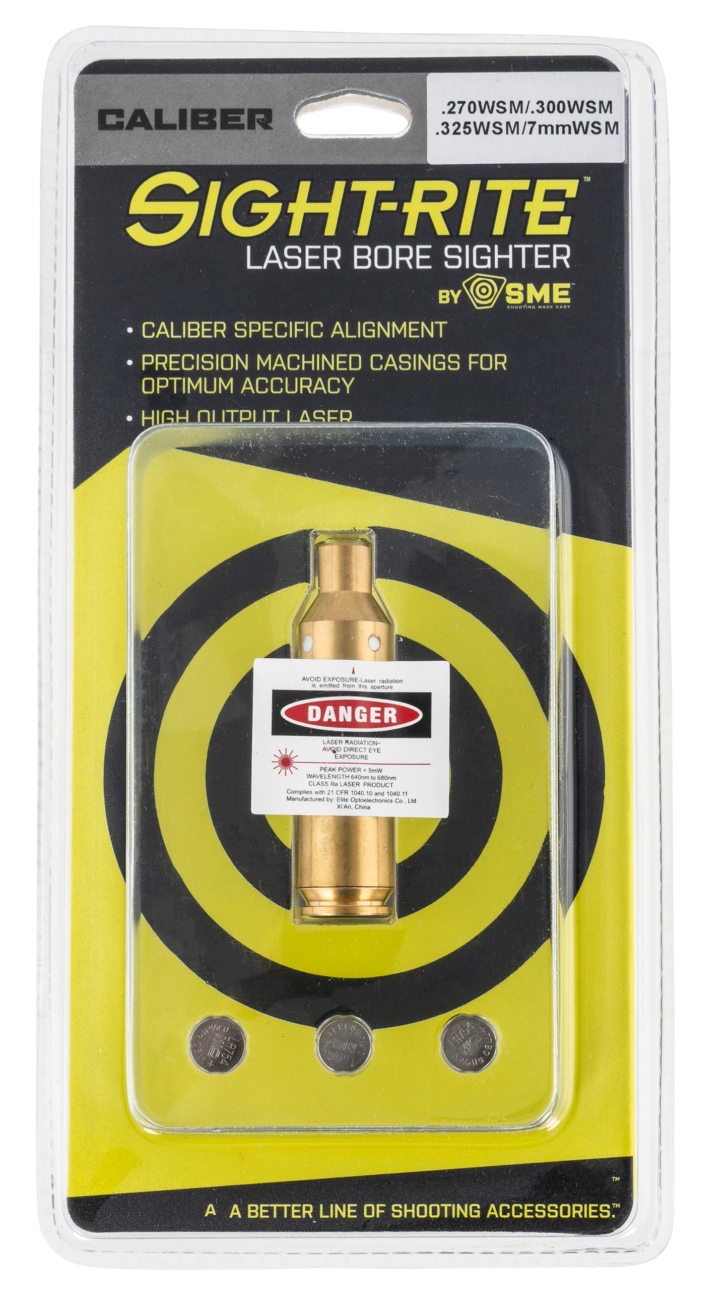 SME XSIBL300WIN Sight-Rite Laser Bore Sighting System 300 Win Mag, Brass Casing