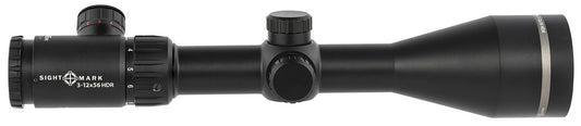 Sightmark SM13080HDR Core HX Black Hardcoat Anodized 3-12x56mm 30mm Tube Illuminated Red HDR Reticle