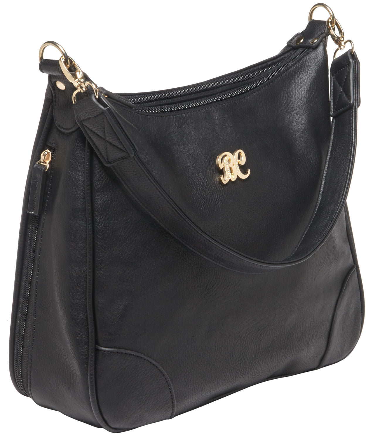 BULLDOG HOBO STYLE PURSE W/HLSTR BLK