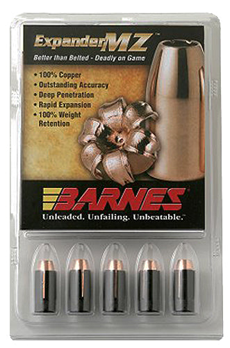 Barnes Bullets 30506 Expander MZ Muzzleloader 45 Cal Expander MZ Hollow Point 195 Gr 15rd Box