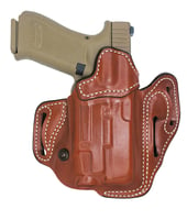 DeSantis Gunhide 201TA2SZ0 Vengeance Scabbard OWB Tan Leather Fits Sig P320C/P250C W/RD, Belt Slide, Right Hand