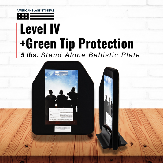 Level IV + Green Tip Protection Stand Alone Ballistic Plate