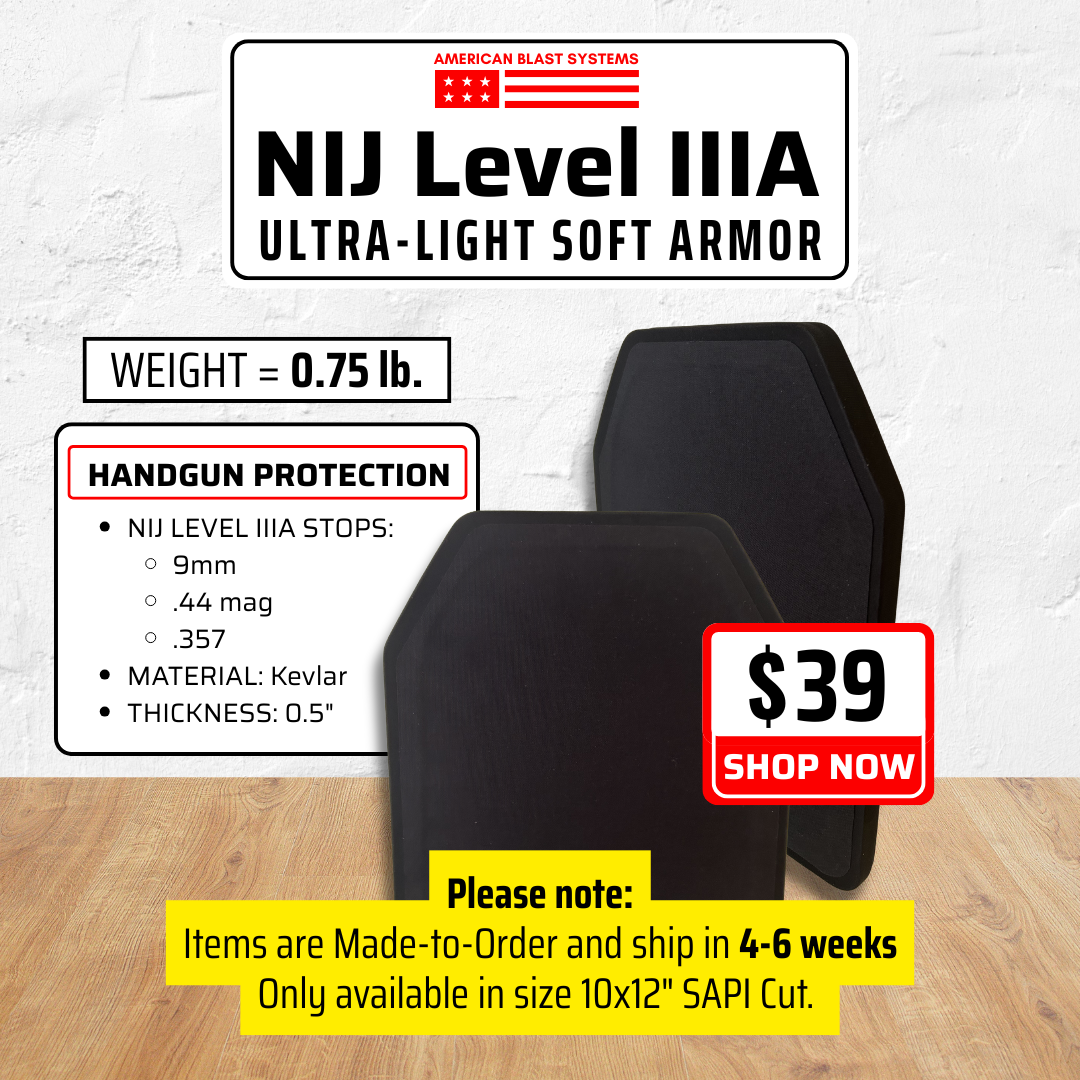 Level IIIA Soft Armor Insert