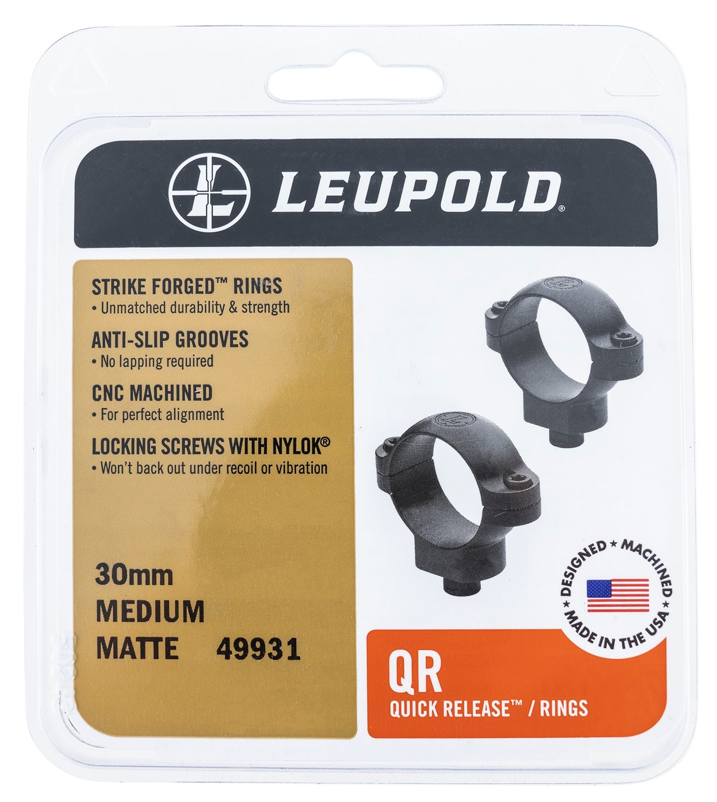 Leupold 51717 QR Matte Black 30mm Low